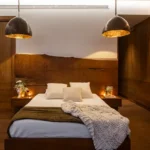 La Serena Patel Nagar Kandivali West 3 BHK Bedroom With Pendant Lighting