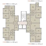 La Serena Patel Nagar Kandivali West 3 BHK Apartment Layout