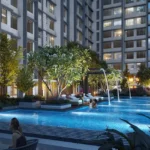 La Serena Patel Nagar Kandivali West 3 BHK Pool Deck With Lounge Chairs