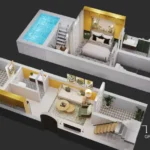 La Wisteria Siolim North Goa 1 BHK Duplex Layout