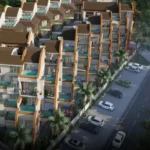 La Wisteria Siolim North Goa Aerial Exterior View Of Modern Residential Towers With Roadside Elevation