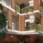 La Wisteria Siolim North Goa Modern Building Elevation With Balconies Vertical Greenery And Architectural Design