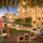 Lakhani Empire Dynasty Panch Pakhadi Thane Outdoor Lounge Amenity With Seating Deck Garden Area And Relaxing Atmosphere