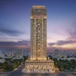 Lakhani Empire Dynasty Panch Pakhadi Thane Premium Residential Tower Exterior With Grand Elevation Skyline View And Modern Architecture