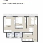 Raunak Centrum Sion 2 BHK Floor Plan