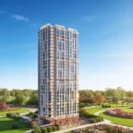 Raunak Centrum Sion Residential Tower Exterior Surrounded By Landscaped Gardens Pathways And Open Green Area