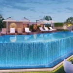 Raunak Centrum Sion Swimming Pool Deck With Lounge Seating Landscaped Surroundings And Relax Area