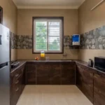 Rishabh Villa Waksai Lonavala 6 BHK Kitchen Interior With Modular Layout Spacious Design Modern Appliances Clean Finish And Efficient Storage