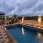 Rishabh Villa Waksai Lonavala 6 BHK Poolside View With Waterfall Feature Outdoor Luxury Design Garden Surroundings Ambient Lighting And Relaxing S