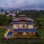 Rishabh Villa Waksai Lonavala 6 BHK Villa Aerial View With Scenic Landscape Greenery Surroundings Modern Architecture And Spacious Plot Layout