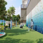 Romell Ariana IC Colony Borivali West Children Play Area With Climbing Wall Swings And Landscaped Garden