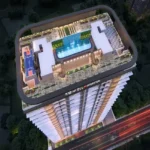 Romell Ariana IC Colony Borivali West Rooftop Amenities Deck With Pool Sports Zone And City Skyline