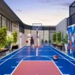 Romell Ariana IC Colony Borivali West Rooftop Basketball Court With Seating And Open Sky Amenities