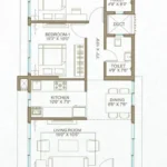 Romell Espalier Navpada Vile Parle East 2 BHK Floor Plan