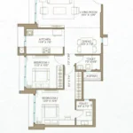 Romell Espalier Navpada Vile Parle East 2 BHK Floor Plan B