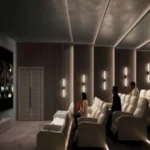 Roswalt Zyon Oshiwara Andheri West Private Theatre Room With Recliner Seating Acoustic Walls And Entertainment Setup