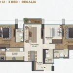 Runwal One Ghodbunder Road Thane West 3 BHK Floor Plan