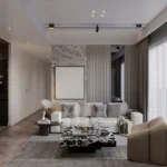 Runwal One Ghodbunder Road Thane West 3 BHK Living Room With Open Layout Natural Light And Contemporary Design