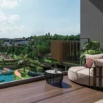 Runwal One Ghodbunder Road Thane West Balcony View With Garden Outdoor Seating And Landscape View
