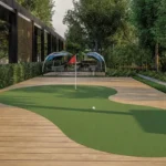 Runwal One Ghodbunder Road Thane West Mini Golf Area With Artificial Turf Outdoor Seating And Recreational Space