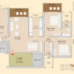 Ruparel Stardom Evershine Nagar Malad West 3 BHK Apartment Layout Plan