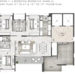 Rustomjee Prive MIG Colony Bandra East 3 BHK Plan