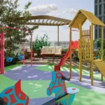 Rustomjee Prive MIG Colony Bandra East 3 BHK Pergola Slide Colourful Soft Floor Kids Play Area