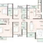 Sheth Avalon Thane West 4 BHK Spacious Residence Floor Plan Layout