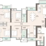 Sheth Avalon Thane West 4 BHK Spacious Residence Floor Plan Layout 2