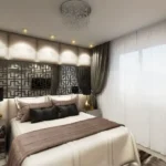 Shreeji Atlantis Orlem Malad West 3 BHK Elegant Master Bedroom Design