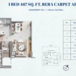 Sugee Krishna Kunj Shivaji Park Dadar 1 BHK Floor Plan