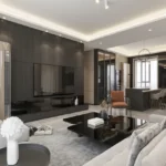 Sugee Krishna Kunj Shivaji Park Dadar 3 BHK Living Room Interior With Modern Layout Spacious Seating