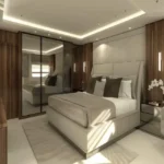 Viyaara Altiora Shivaji Park Dadar 2 BHK Bedroom With Built In Wardrobe Mirror Panels And Ambient Lighting