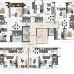 Viyaara Altiora Shivaji Park Dadar 2 BHK Floor Plan Showing Multiple Unit Layouts