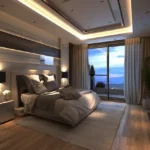 Yogi Sea Union Park Pali Hill Khar West 3 BHK Modern Master Bedroom Balcony View