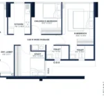 2 BHK Mehta Marquina Goregaon East Floor Plan