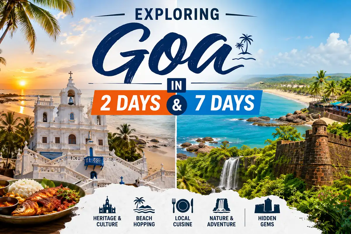Exploring Goa in 2 Days and 7 Days Trip