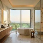 25 Downtown Mahalaxmi 4 BHK Spa Style Bathroom With Freestanding Bathtub And Golf Course View