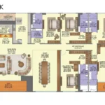 25 Downtown Mahalaxmi 5 BHK Detailed Residence Floor Plan