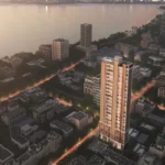 3 BHK Akasa Shivaji Park Dadar Modern Residential Tower Elevation During Evening View