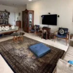 3 BHK Kalpataru Solitaire Juhu Scheme Floor Bookshelf Persian Rug Buddha Art Teak Sofa Living Room