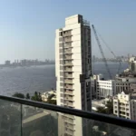 3 BHK Tranquil Bay Prabhadevi Glass Railing Balcony Arabian Sea Mumbai Skyline Panoramic View