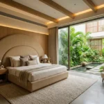 6 BHK Villa KMD Hills Awas Alibaug Modern Courtyard Bedroom With Ambient Lighting Design