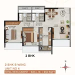 Agarwal Florence SV Road Goregaon West 2 BHK Unit Plan