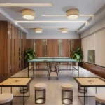 Agarwal Florence SV Road Goregaon West Indoor Games Room With Table Tennis Carrom Boards Wooden Interiors