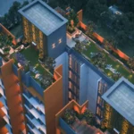 Agarwal Florence SV Road Goregaon West Rooftop Garden Area With Landscaped Seating Zones Vertical Green Walls