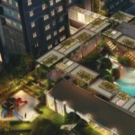 Altavista Lal Dongar Chembur Aerial Dusk Landscaped Podium Pool Kids Play Area Tower View