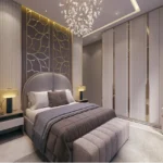 Ariha Skyes Goregaon West 3 BHK contemporary bedroom design with luxury finishes
