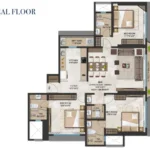 Ariha Skyes Goregaon West 3 BHK Typical Floor Plan
