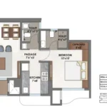 Ashar Merac Wagle Estate Thane West 1 BHK Floor Plan
